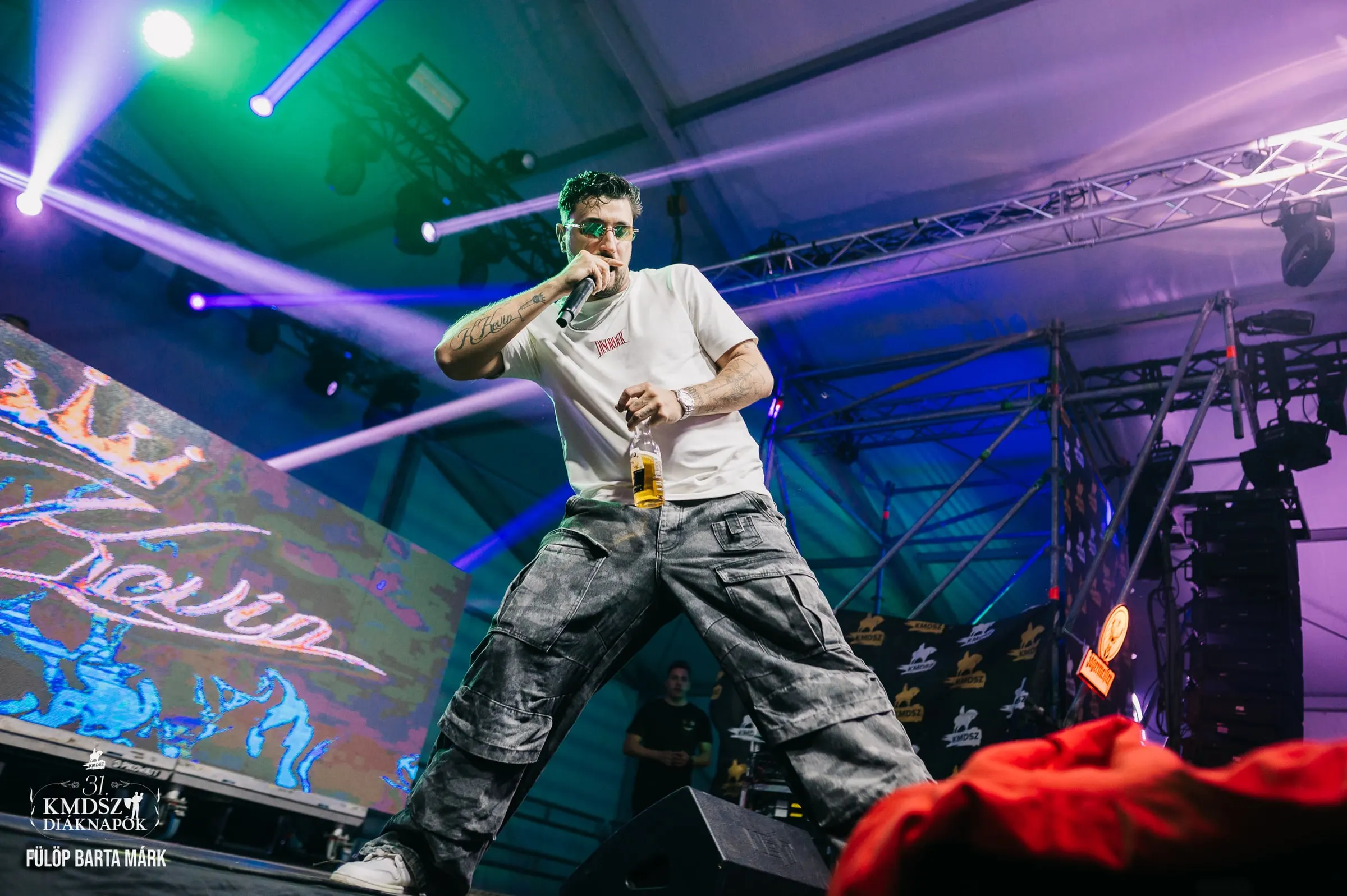 Artist cântând live pe scenă · Festivaluri · FBMark Events