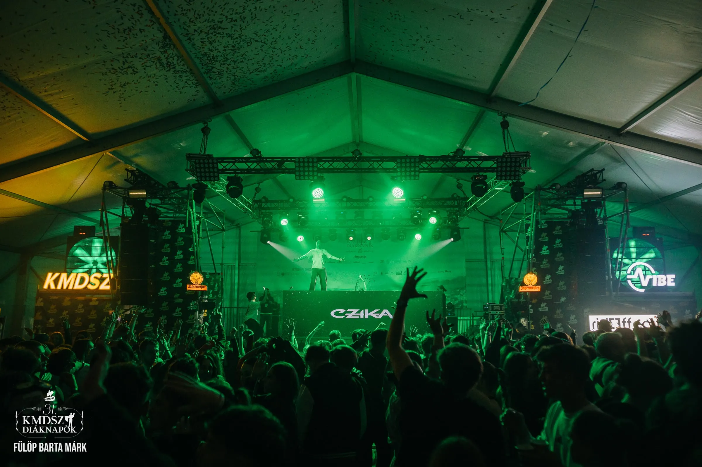 Scenă de festival, lumini și public · Festivaluri · FBMark Events