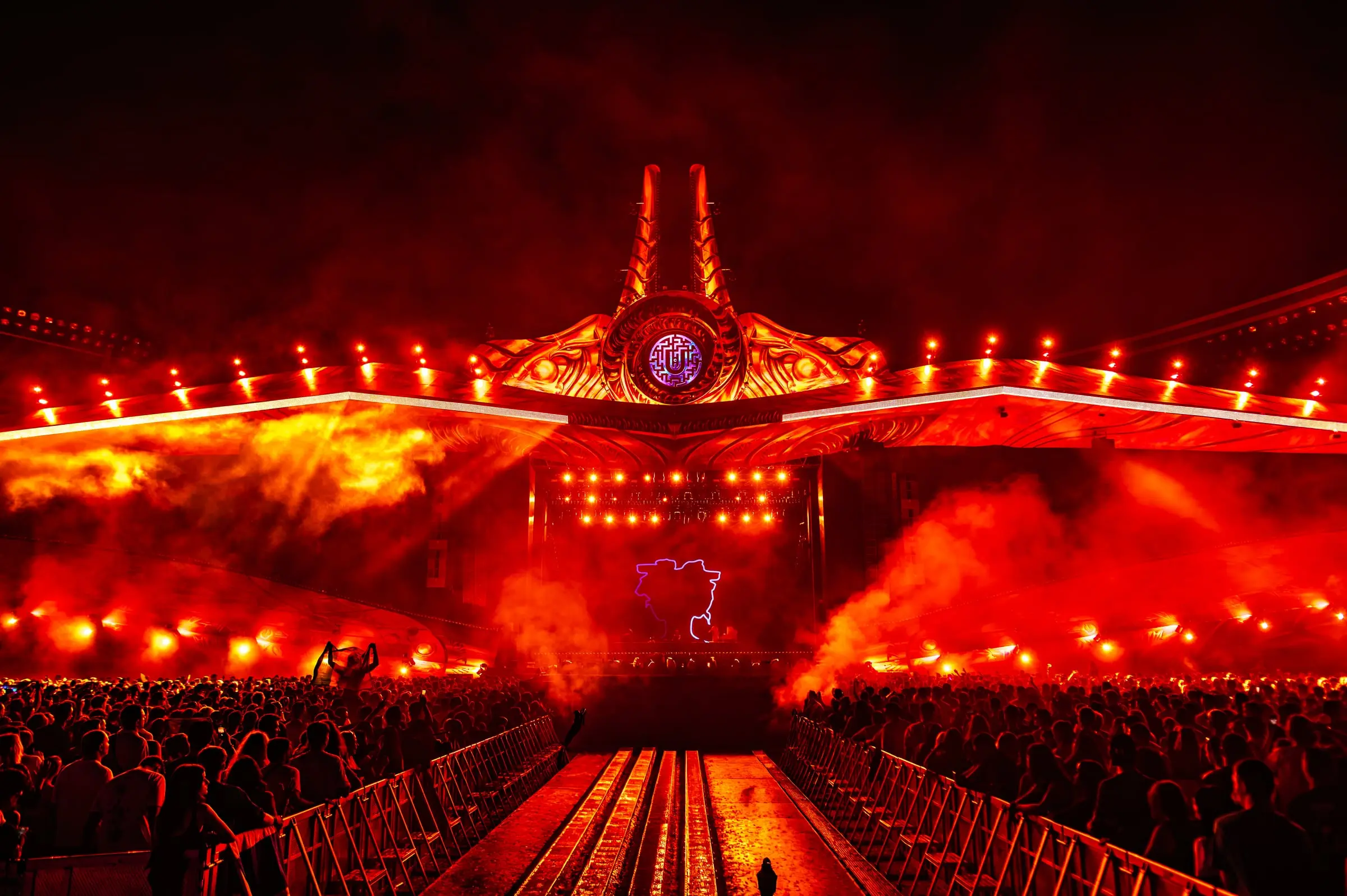 Festival stage with lights and crowd · Festivals · FBMark Events