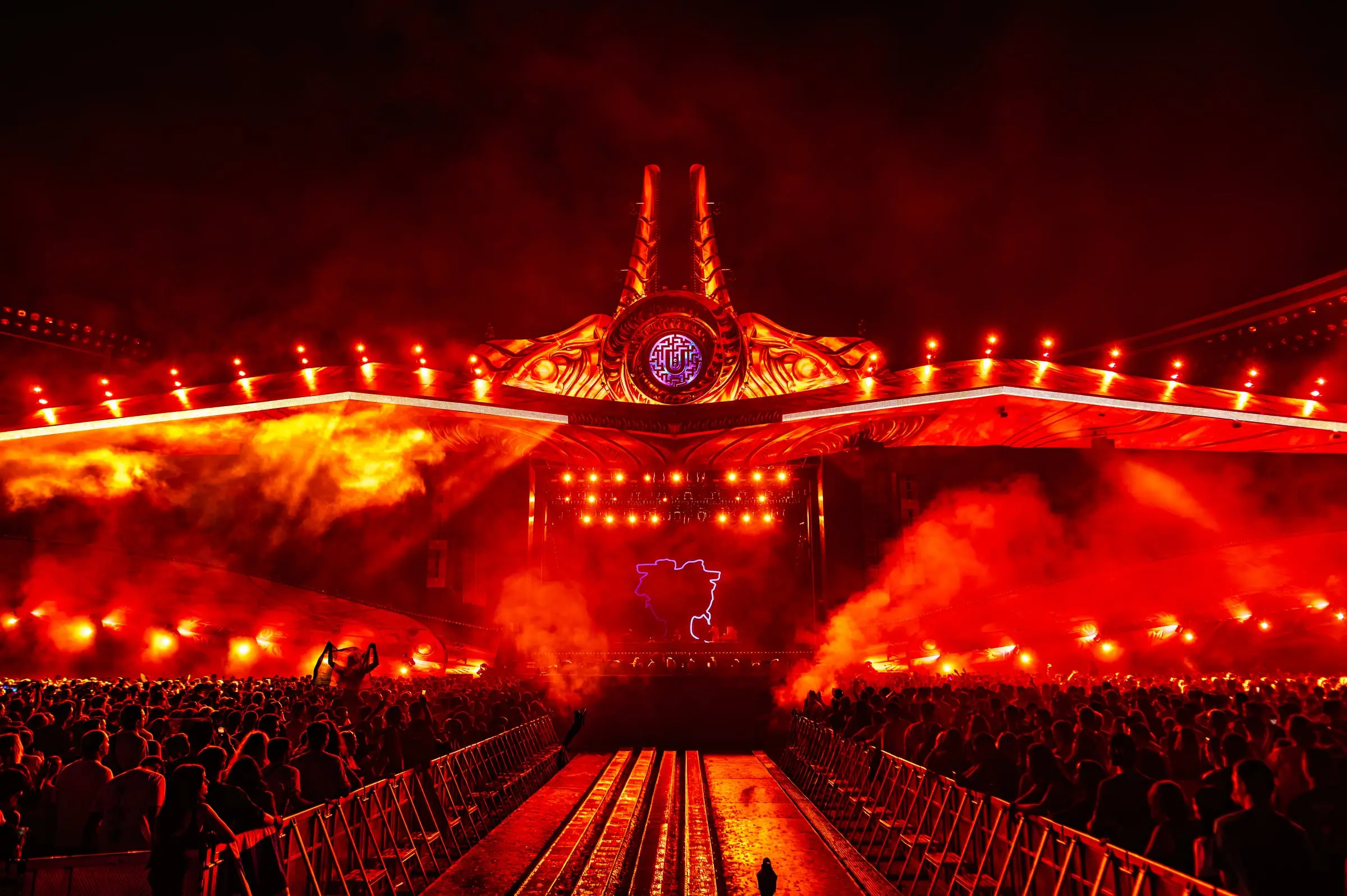 Festival stage with lights and crowd · Festivals · FBMark Events