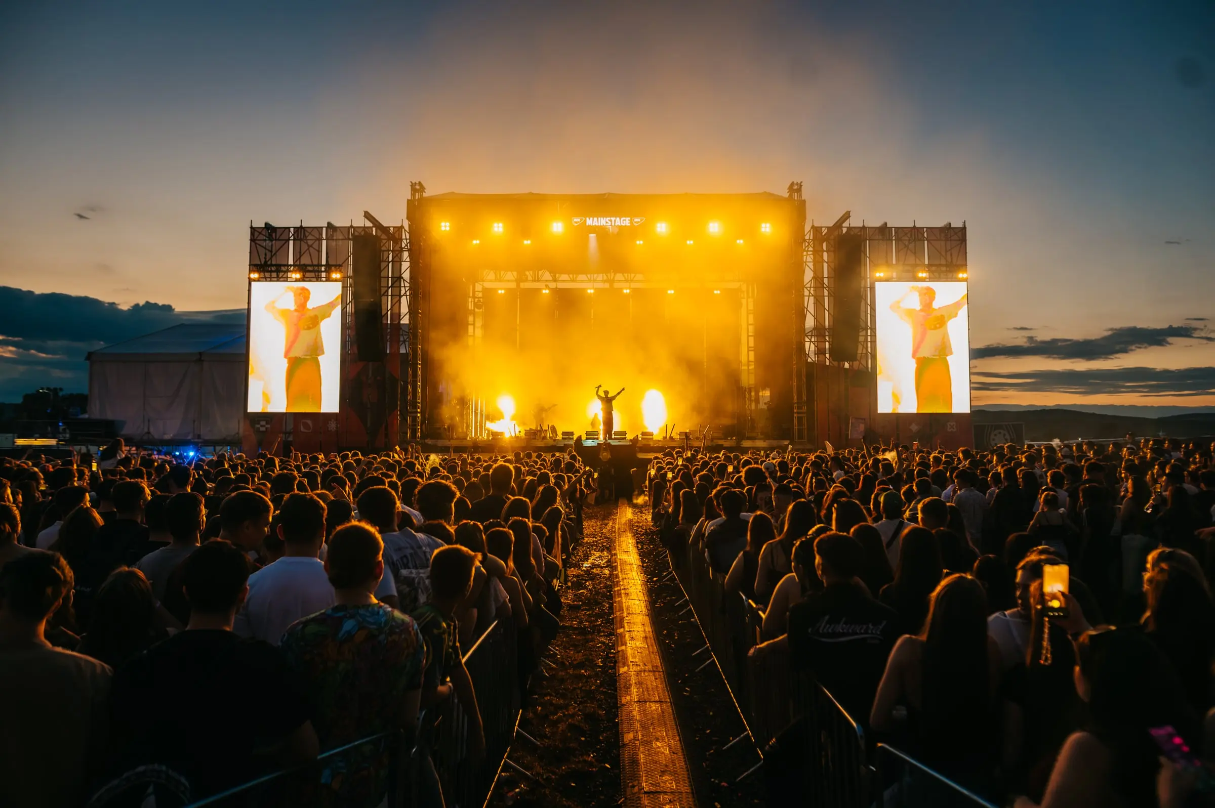 Festival stage with lights and crowd · Festivals · FBMark Events